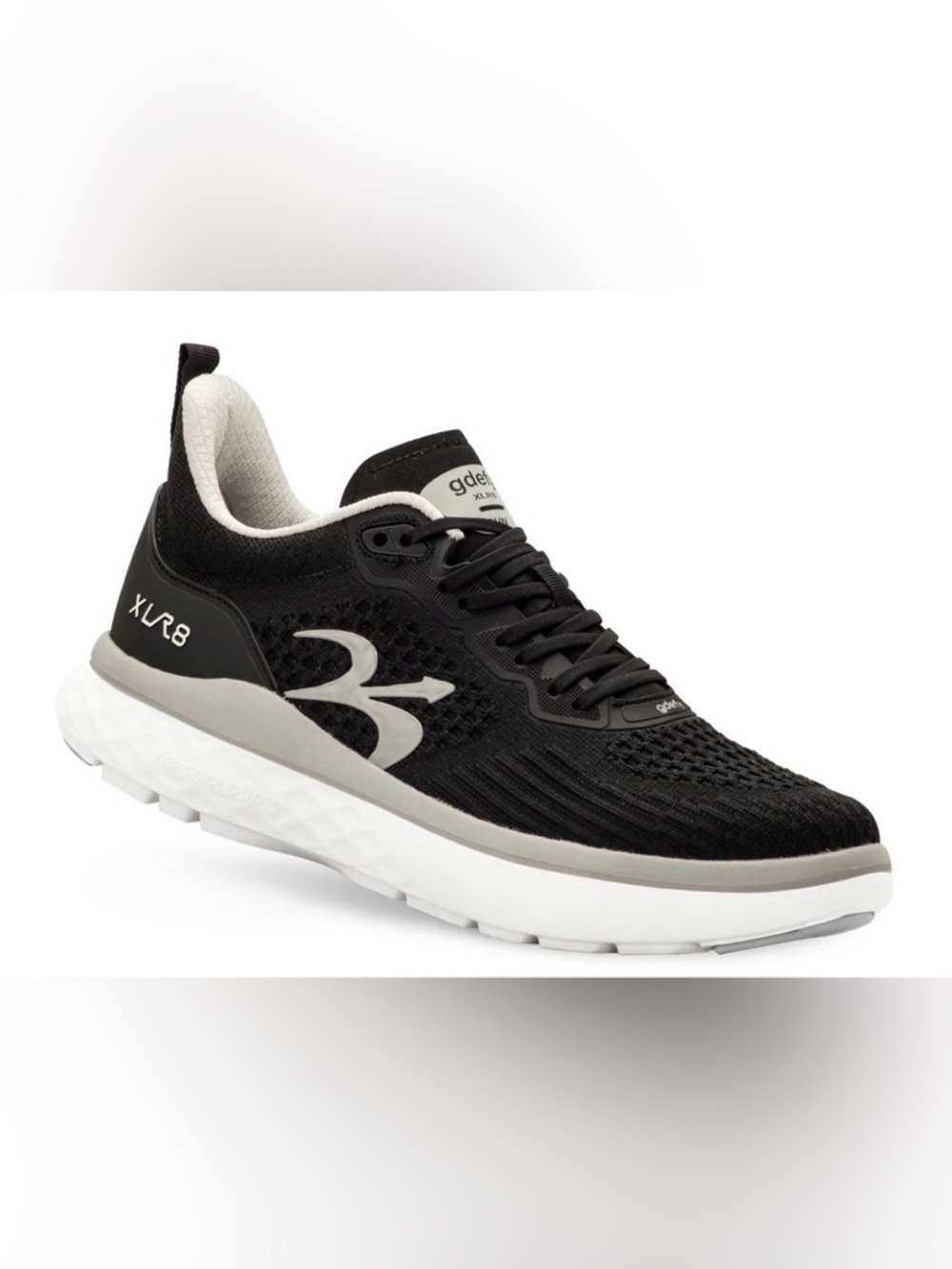 NIB [Gravity Defyer] GDEFY XLR8 Run Black Athletic Comfort Workout Shoes Mens 13